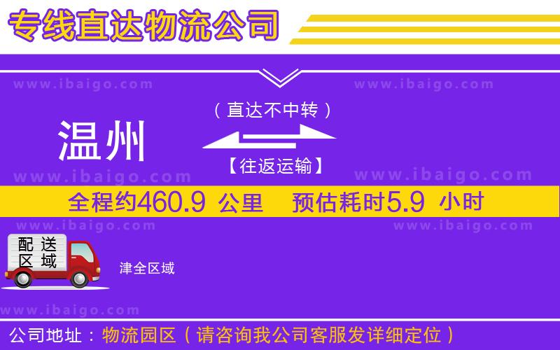 溫州到津貨運專線