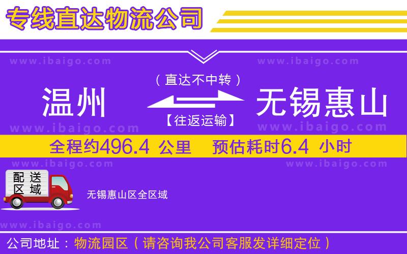 溫州到無(wú)錫惠山區(qū)物流專線