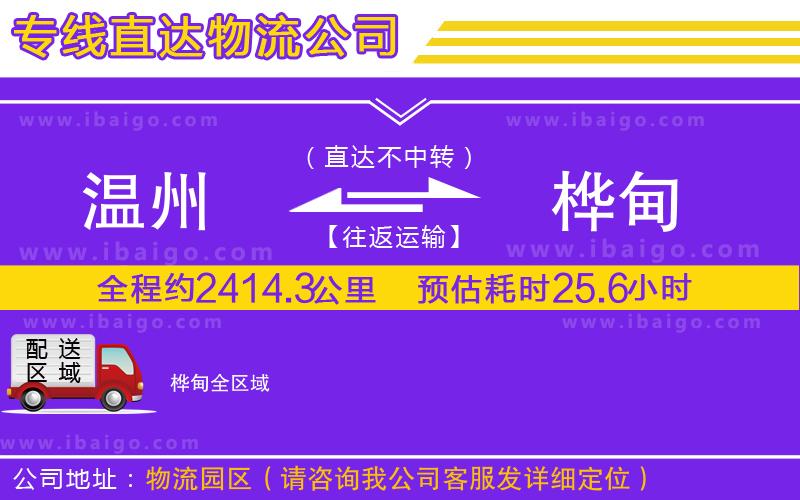 溫州到樺甸貨運公司