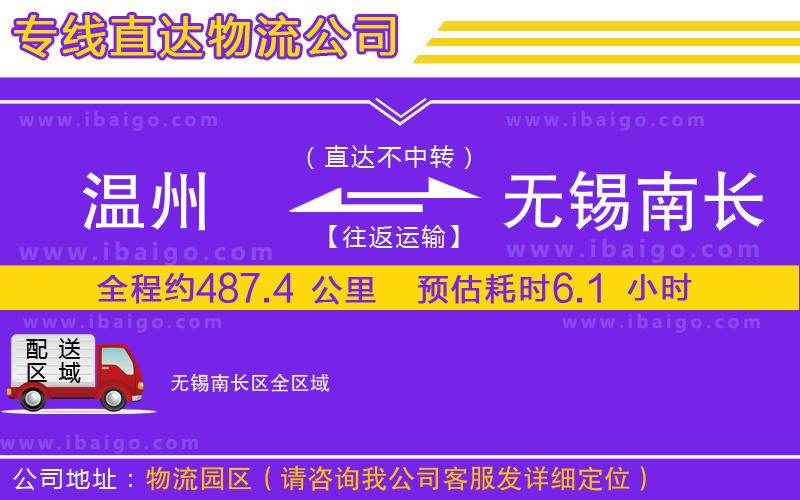 溫州到無(wú)錫南長(zhǎng)區(qū)貨運(yùn)專線