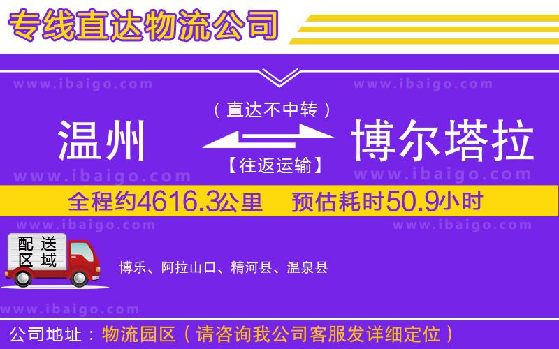 溫州到博爾塔拉蒙古自治州貨運(yùn)專線