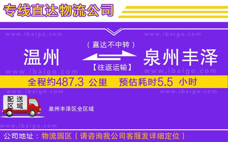 溫州到泉州豐澤區(qū)貨運(yùn)專(zhuān)線(xiàn)