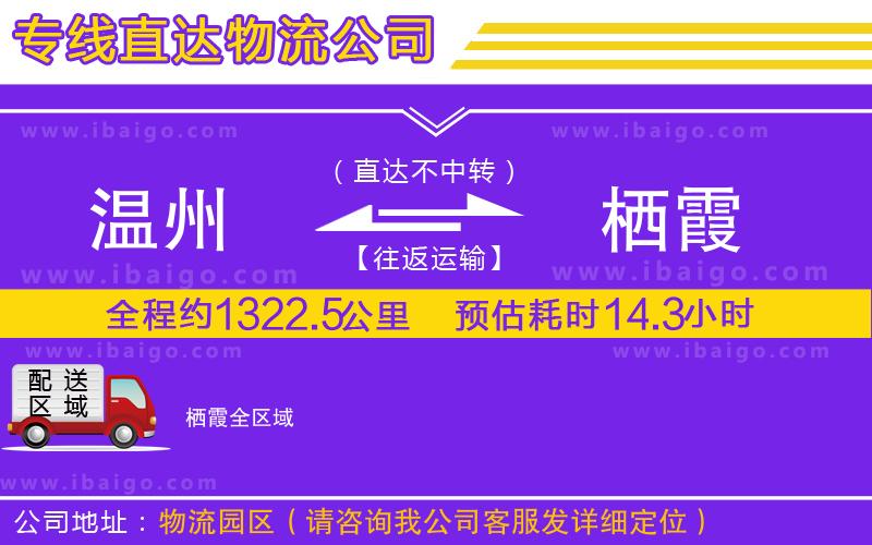 溫州到棲霞貨運公司