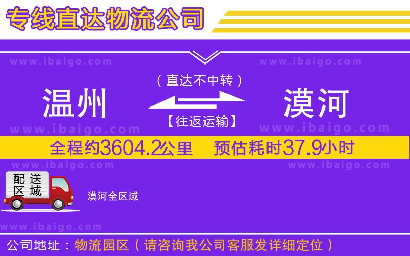 溫州到漠河貨運(yùn)